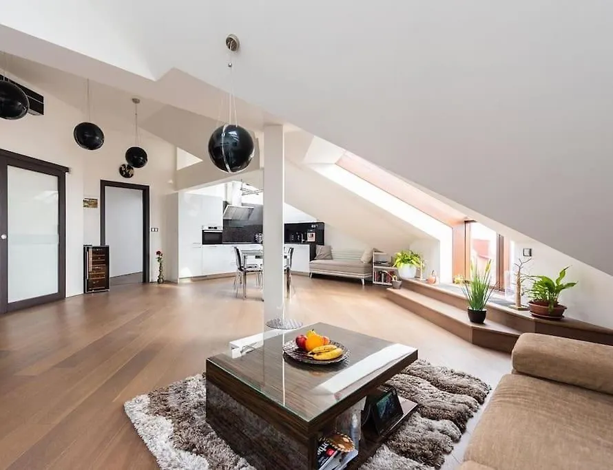 פראג Luxusni Apartman S Terasou A Garazi דירה